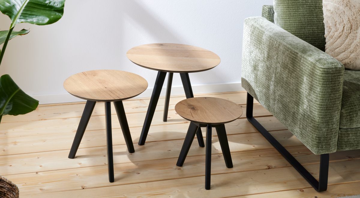Roomio Couchtisch 3er-Set No. 2002 Eiche