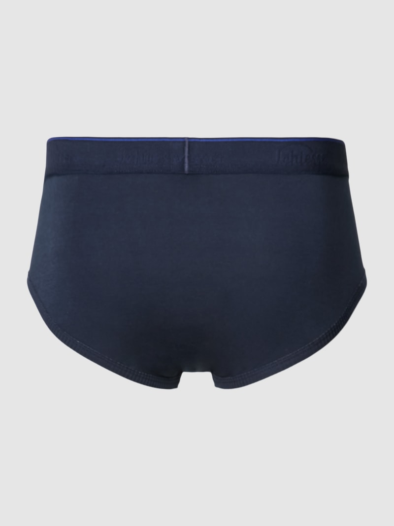 Slip mit elastischem Logo-Bund Modell 'Ludwig' in dunkelblau