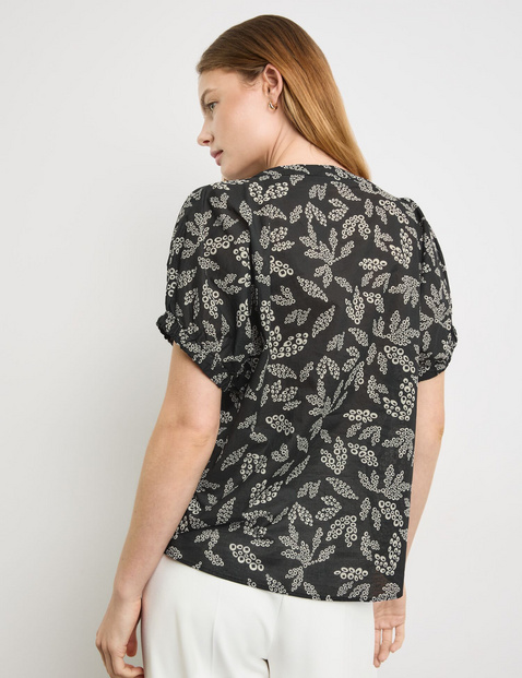 Blusenshirt aus leichtem Baumwoll-Voile