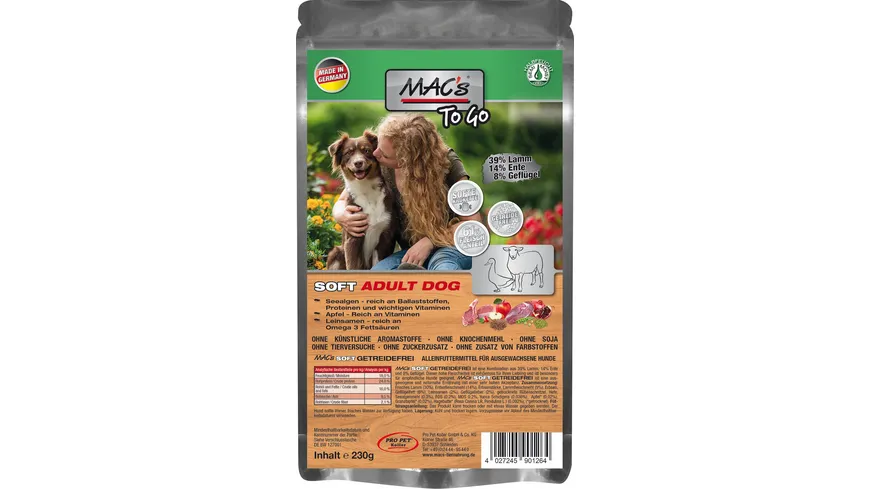 MAC's DOG Hundetrockenfutter Soft 