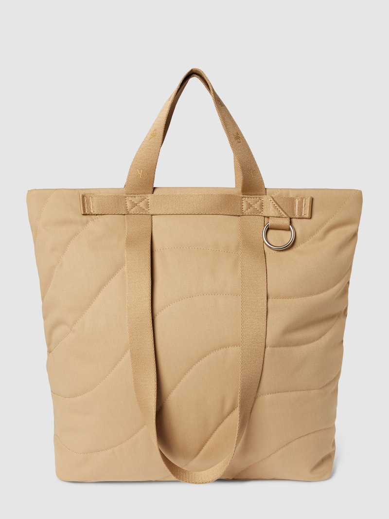 Tote Bag mit Steppnähten Modell 'ULTRALIGHT' in camel