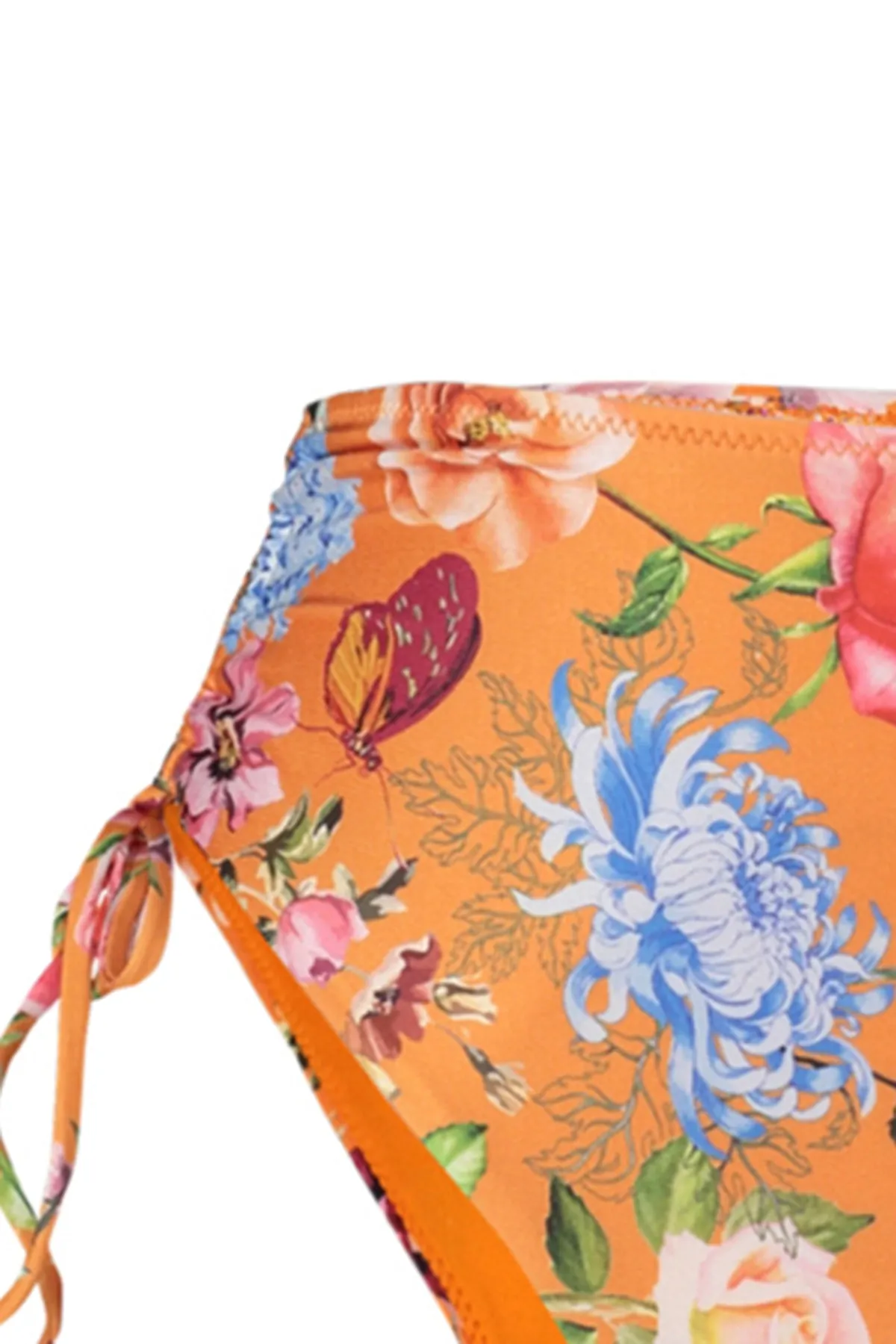 Trendyol Collection  Balconette-Bikini-Set mit Blumenmuster, Rüschen, hoher Taille und hohem Beinausschnitt TBESS23BT00019