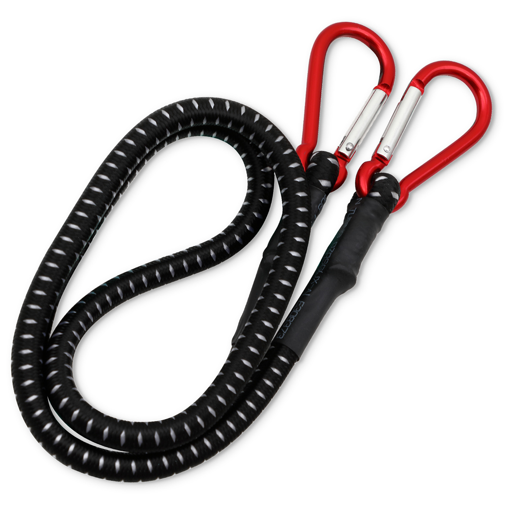 Casaria Deuba® Spanngummi Expander 2 tlg 100 x 1cm schwarz / weiß / rot