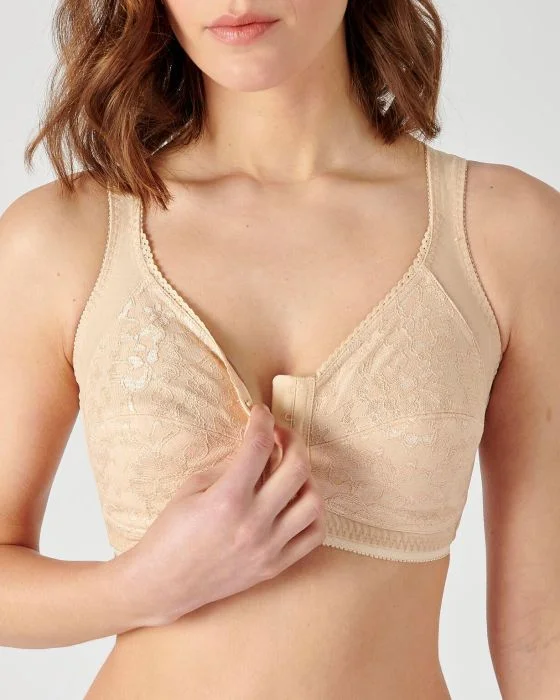 Soutien-gorge ouvert devant, avec renfort dos