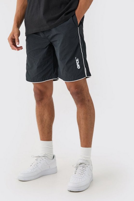 Teflon Laufshorts mit Paspeln