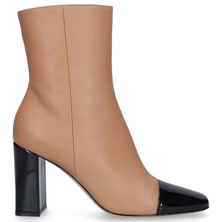 Gianvito Rossi - Stiefeletten LOGAN 85 Nappaleder - beige