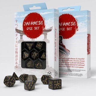 Japanese Dice Set: Deep Night Firefly (7)