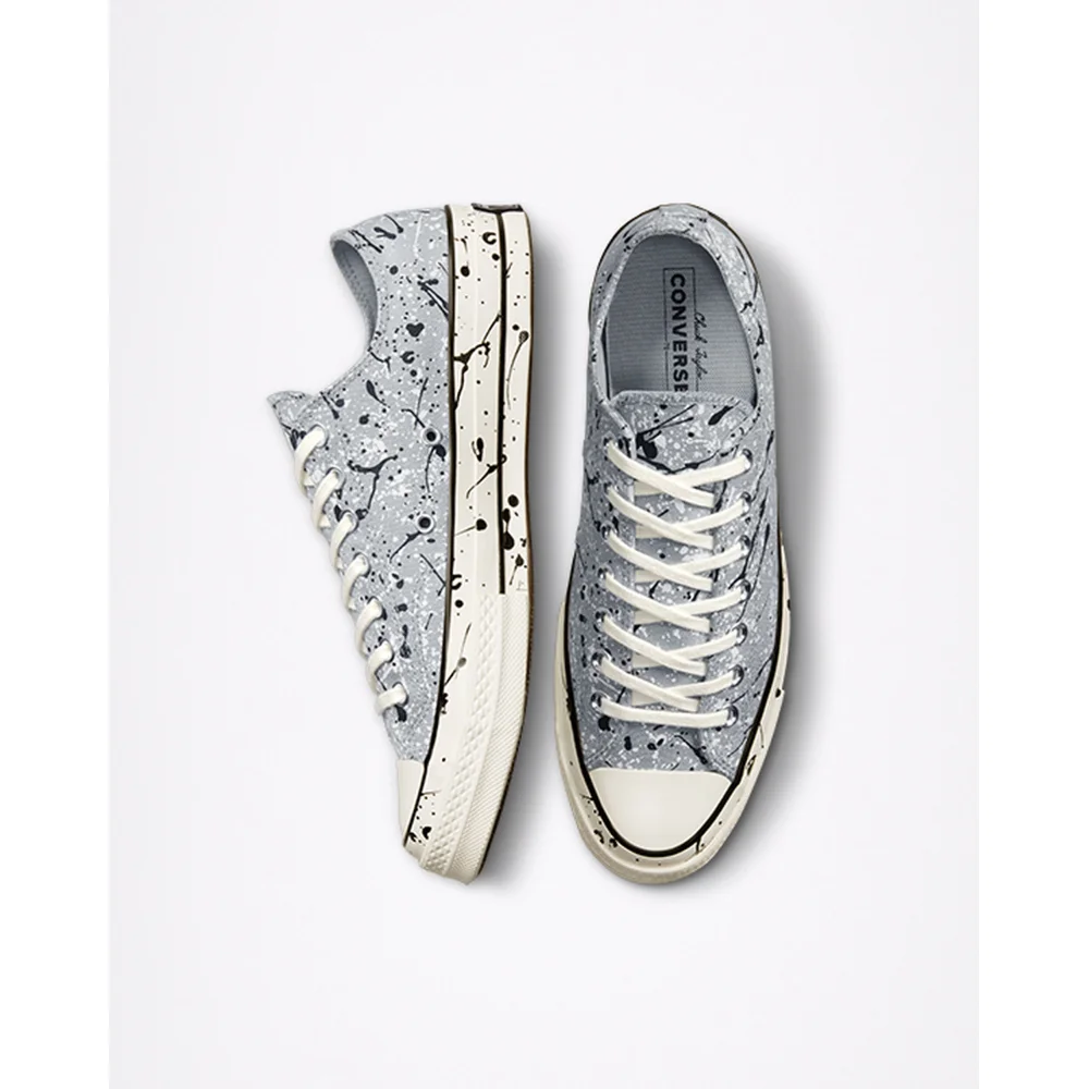 Converse Chuck 70 Low Paint Splatter A01172C / grau