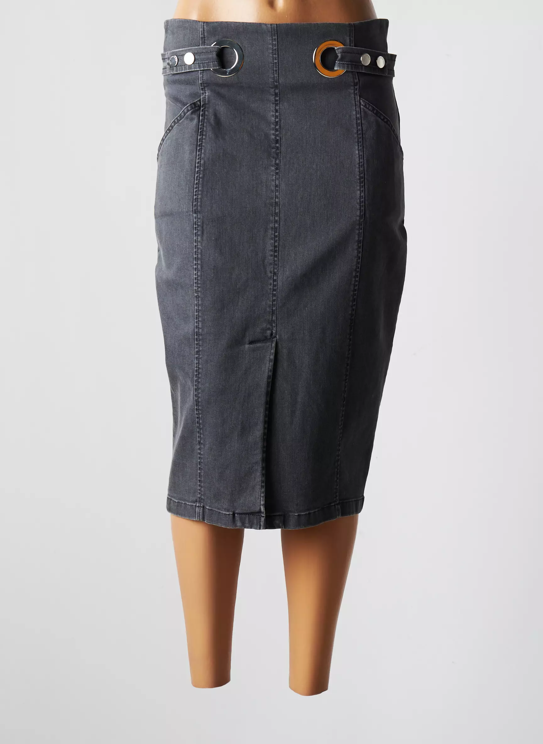 Caroline Biss Jupes Mi Longues Femme couleur gris