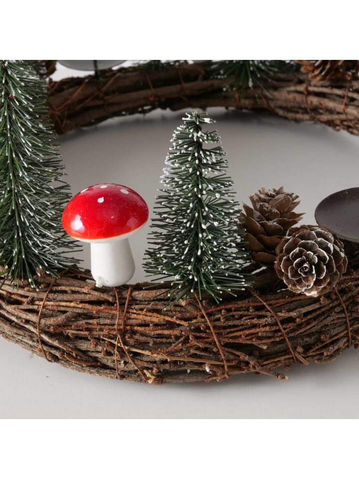 Boltze Adventskranz in mehrfarben günstig kaufen onesize