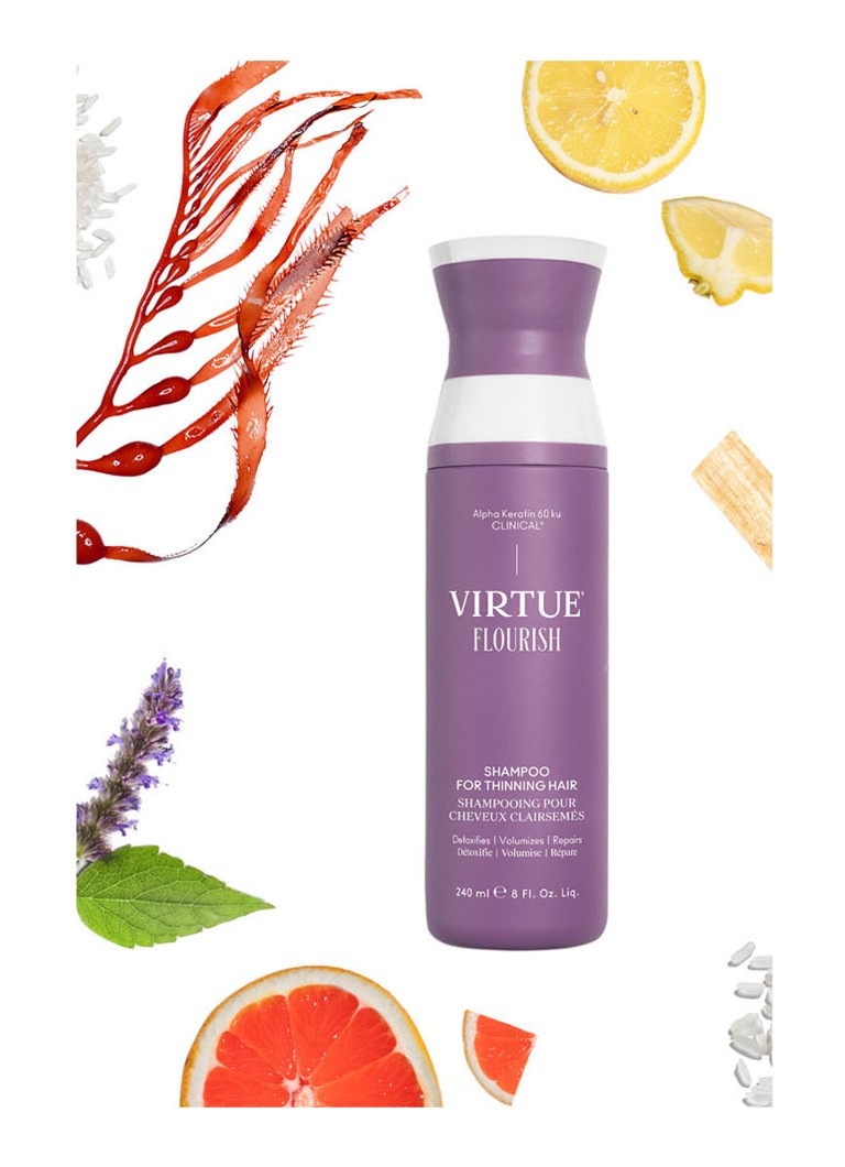 Virtue Flourish Shampoo Purple - sampon vékonyszálú hajra