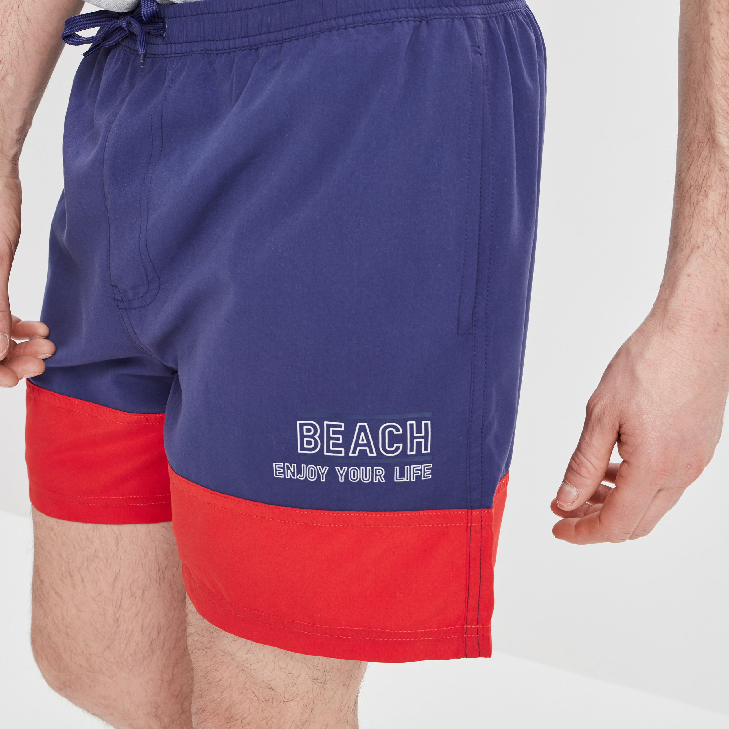 Short de bain rouge homme | La Halle