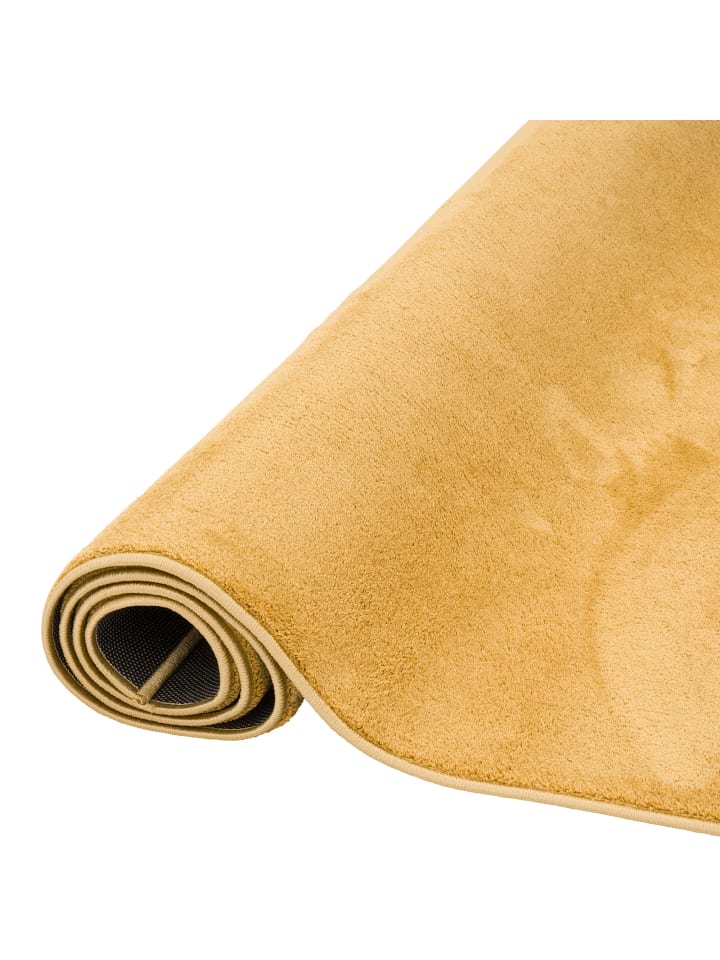 Pergamon Hochflor Langflor Teppich Super Soft Melia Kids in Curry günstig kaufen