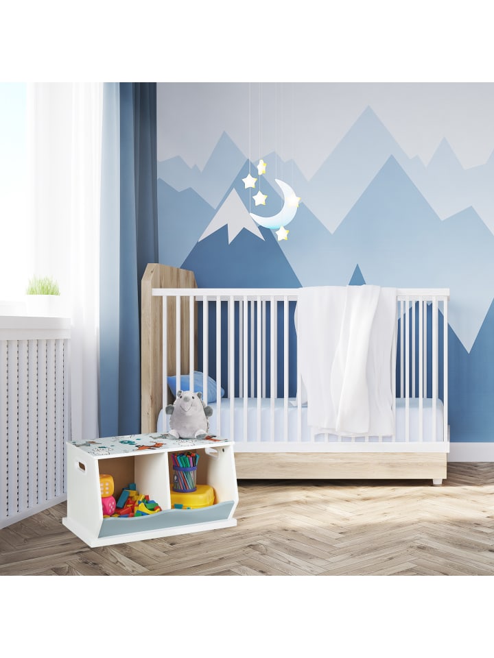 relaxdays Kinderregal in Bunt - (B)60 x (H)33 x (T)34 cm günstig kaufen onesize