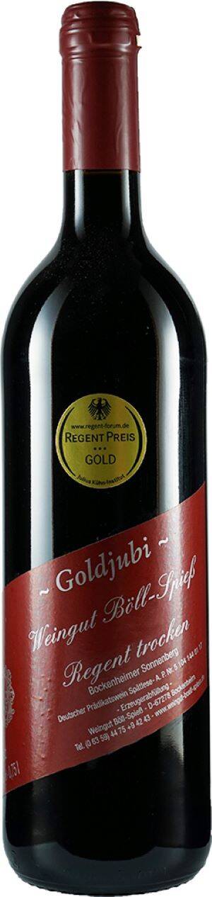 Weingut Böll-Spieß "Goldjubi" Regent Spätlese trocken - Weingut Böll-Spieß 2015