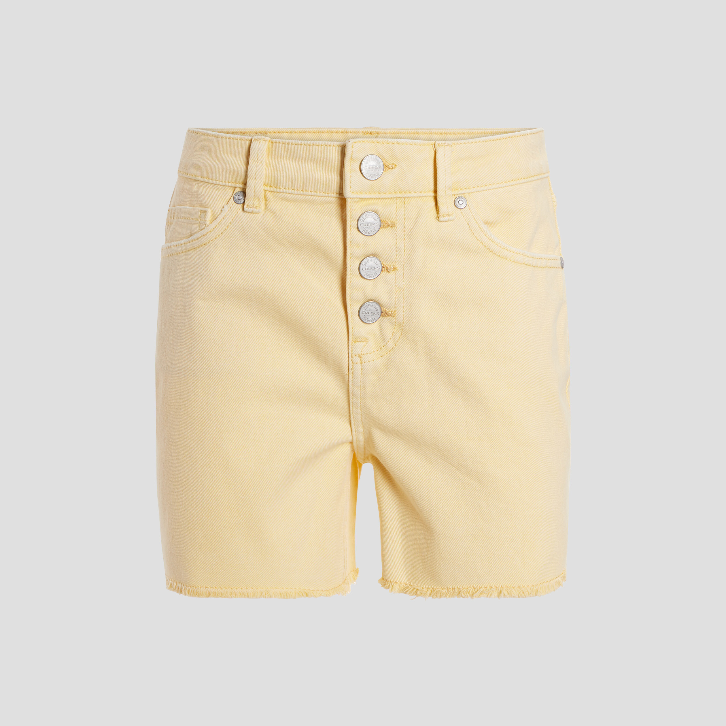 Short droit taille haute jaune femme | La Halle