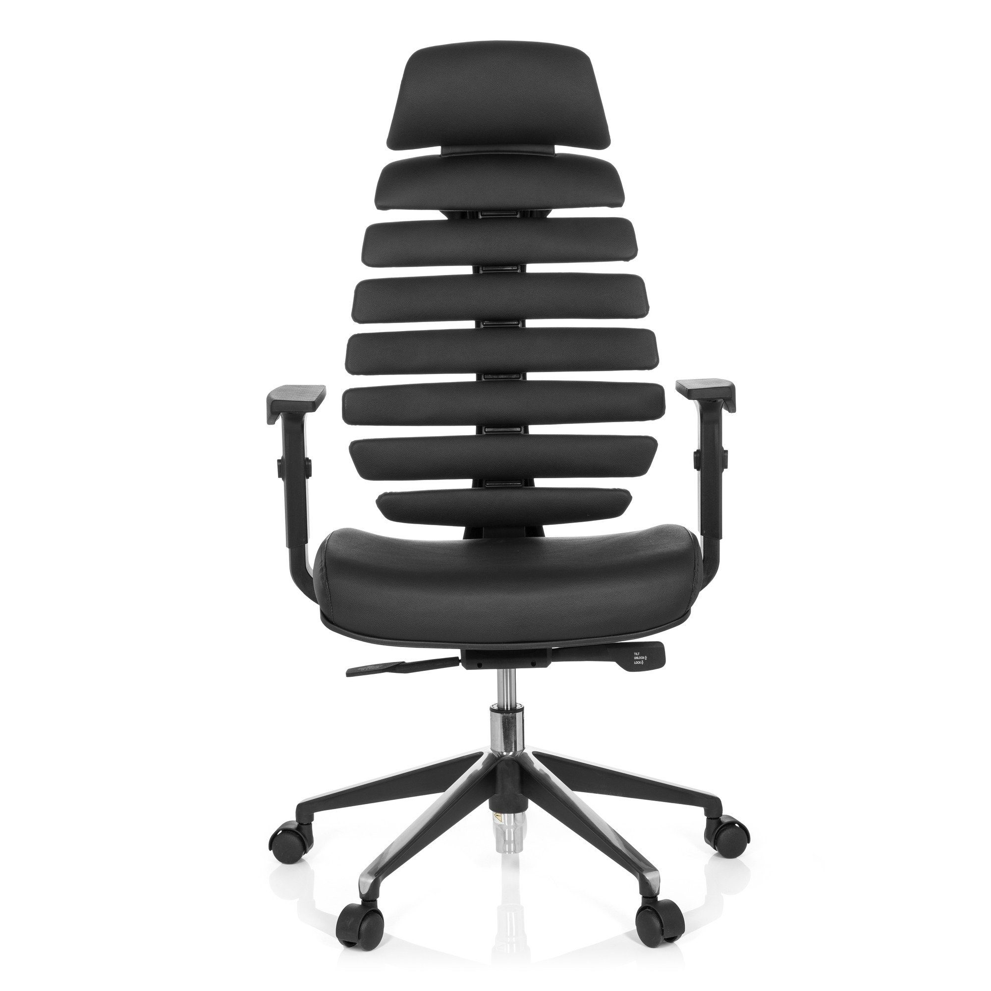 hjh OFFICE Drehstuhl Profi Bürostuhl ERGO LINE II PRO Leder (1 St), Schreibtischstuhl ergonomisch