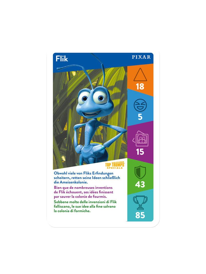 Winning Moves Top Trumps - Pixar Kartenspiel Quartett Wissensspiel in bunt günstig kaufen onesize