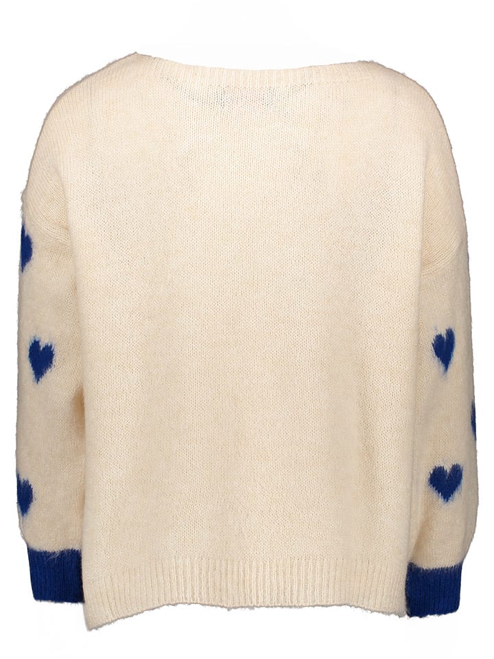 miss goodlife Pullover in Creme/ Dunkelblau günstig kaufen