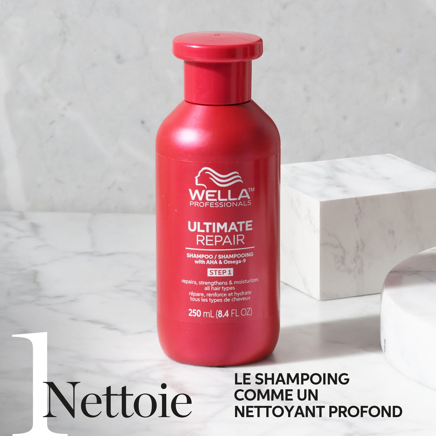 Wella Ultimate Repair Shampoing léger pour cheveux abîmés