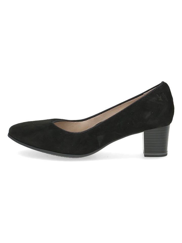 Caprice Leder-Pumps in Schwarz günstig kaufen