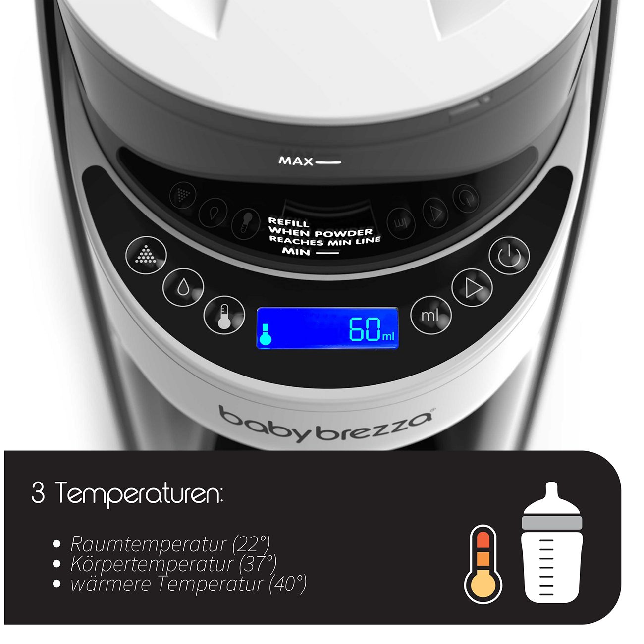 Baby Brezza Babyflaschenwärmer, Formula Pro Advanced automatischer Flaschenzubereiter