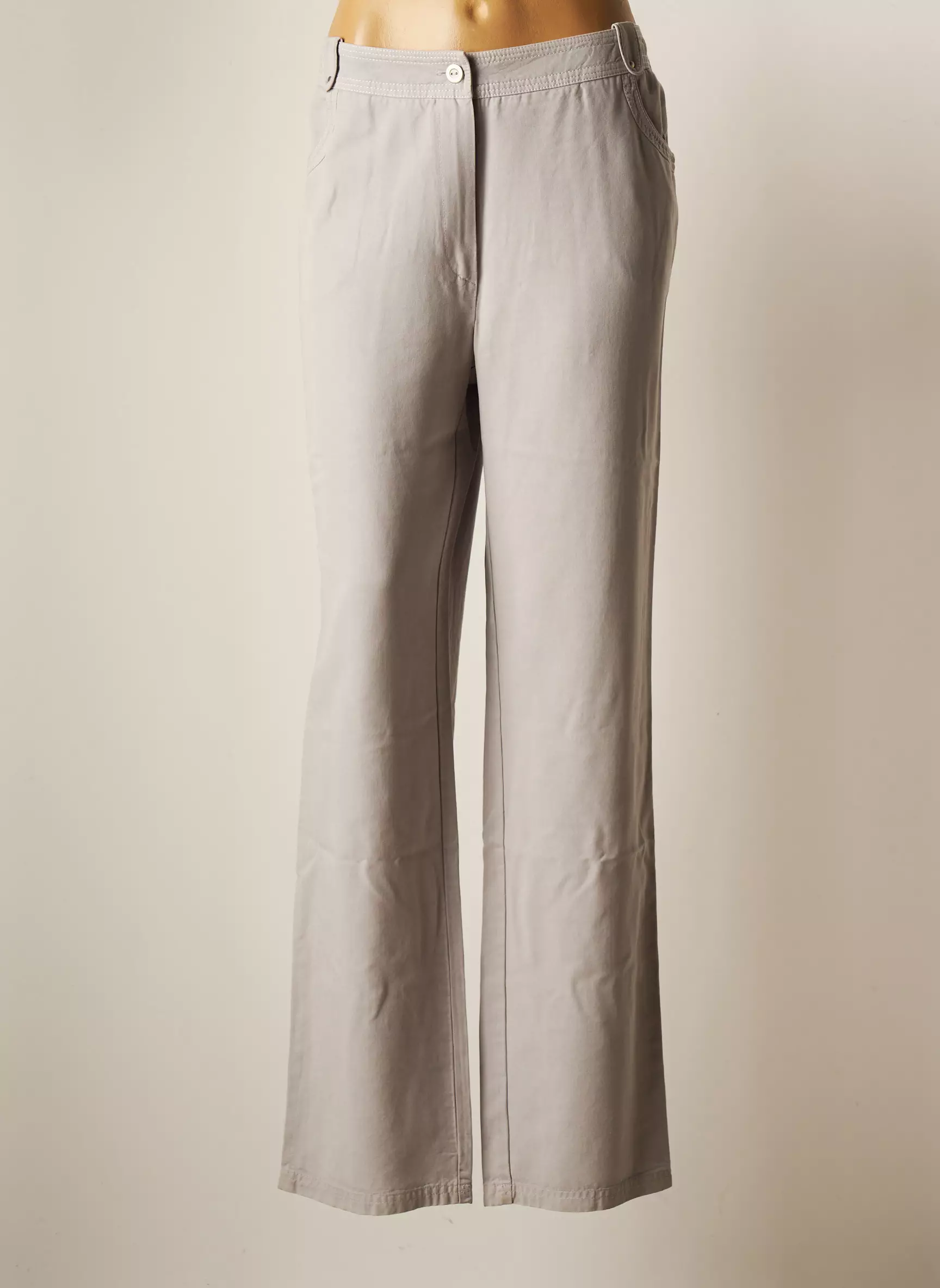 Scottage Pantalons Droits Femme couleur gris