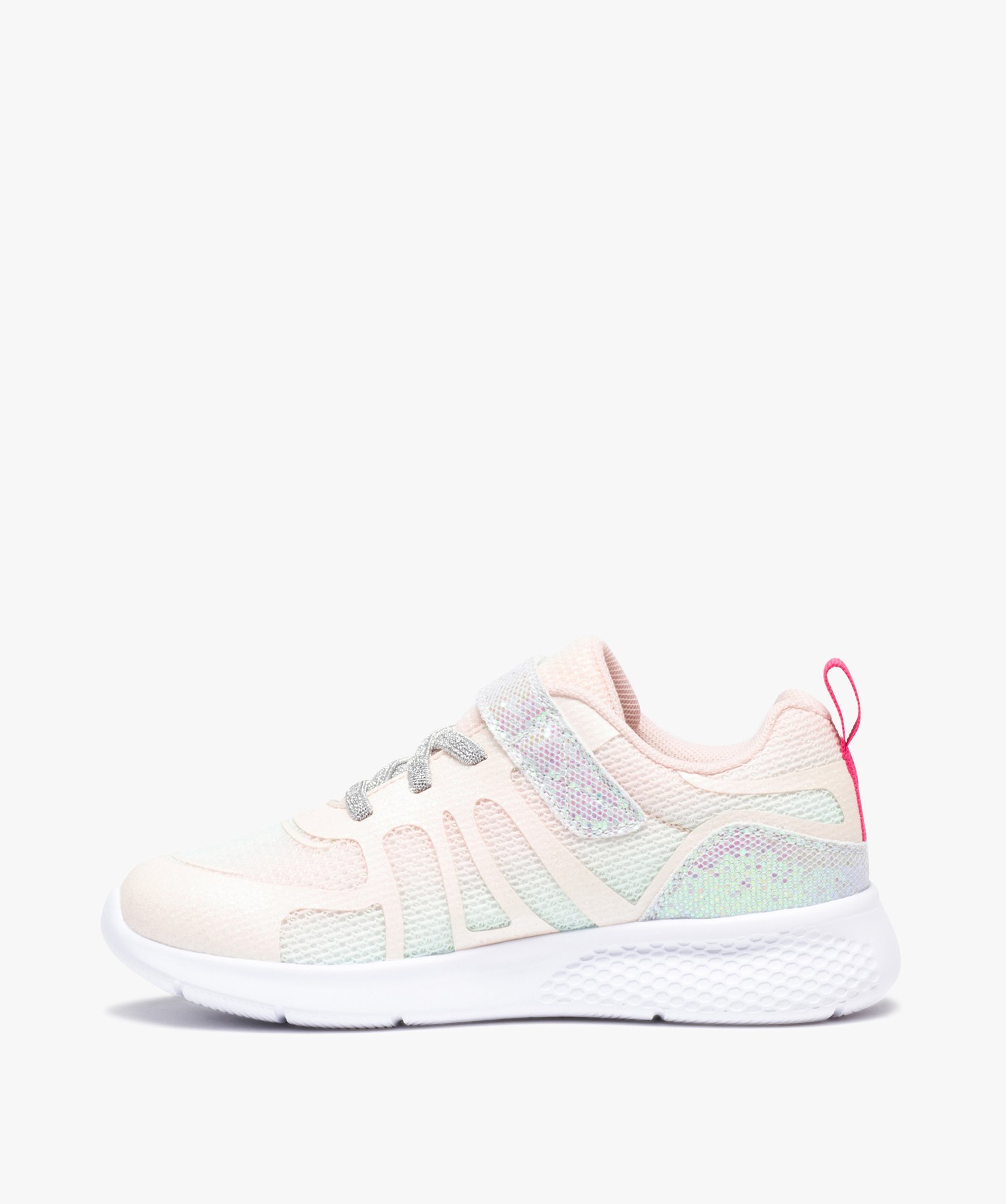Baskets fille multicolores à paillettes style jogger multicolore | GEMO