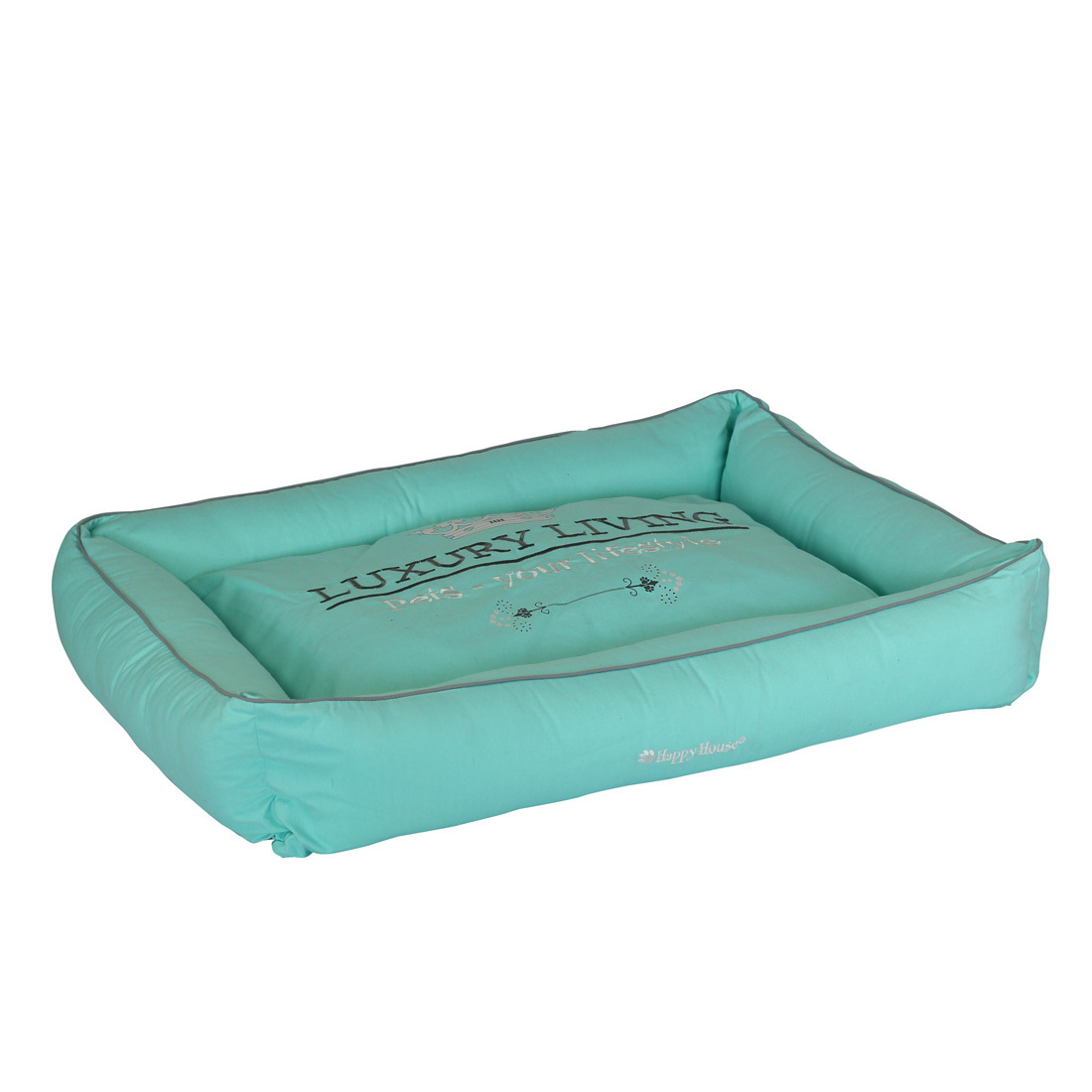 Happy House Hundebetten Happy House Korb Luxury Living Mintgrün L