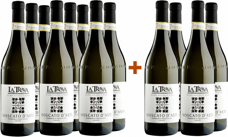 8+4 Paket 2022 Moscato d'Asti DOCG süß - La Trava