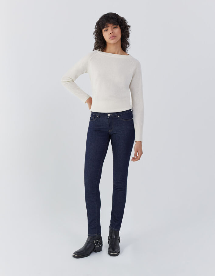 Jean SLIM taille basse brut femme