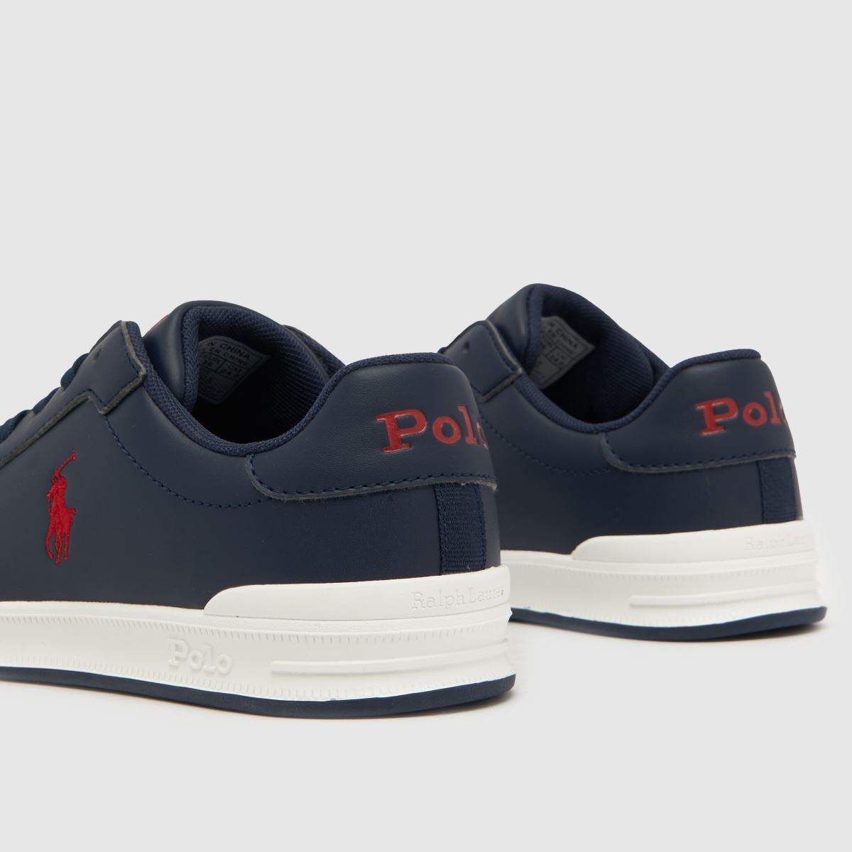 Polo Ralph Lauren sötétkék és piros Heritage Court II fiú gyerek tornacipő