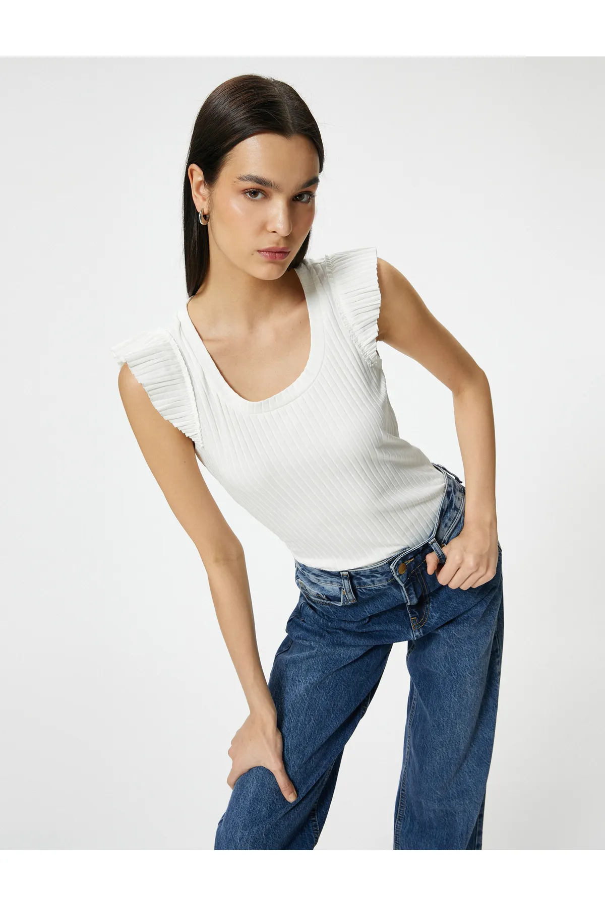 Koton  Unterhemd - Weiß - Regular Fit
