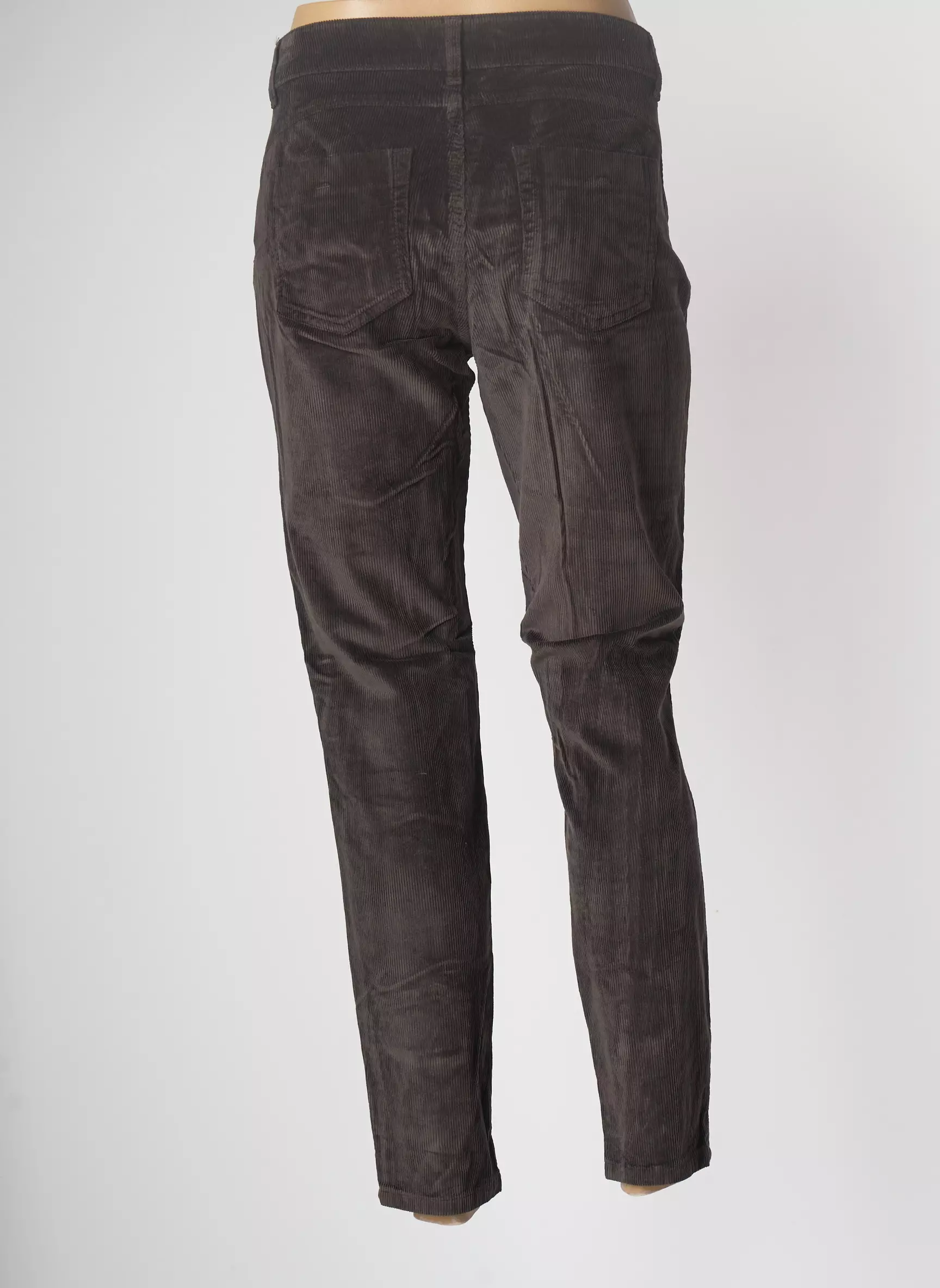 Caractere Pantalons Slim Femme couleur marron