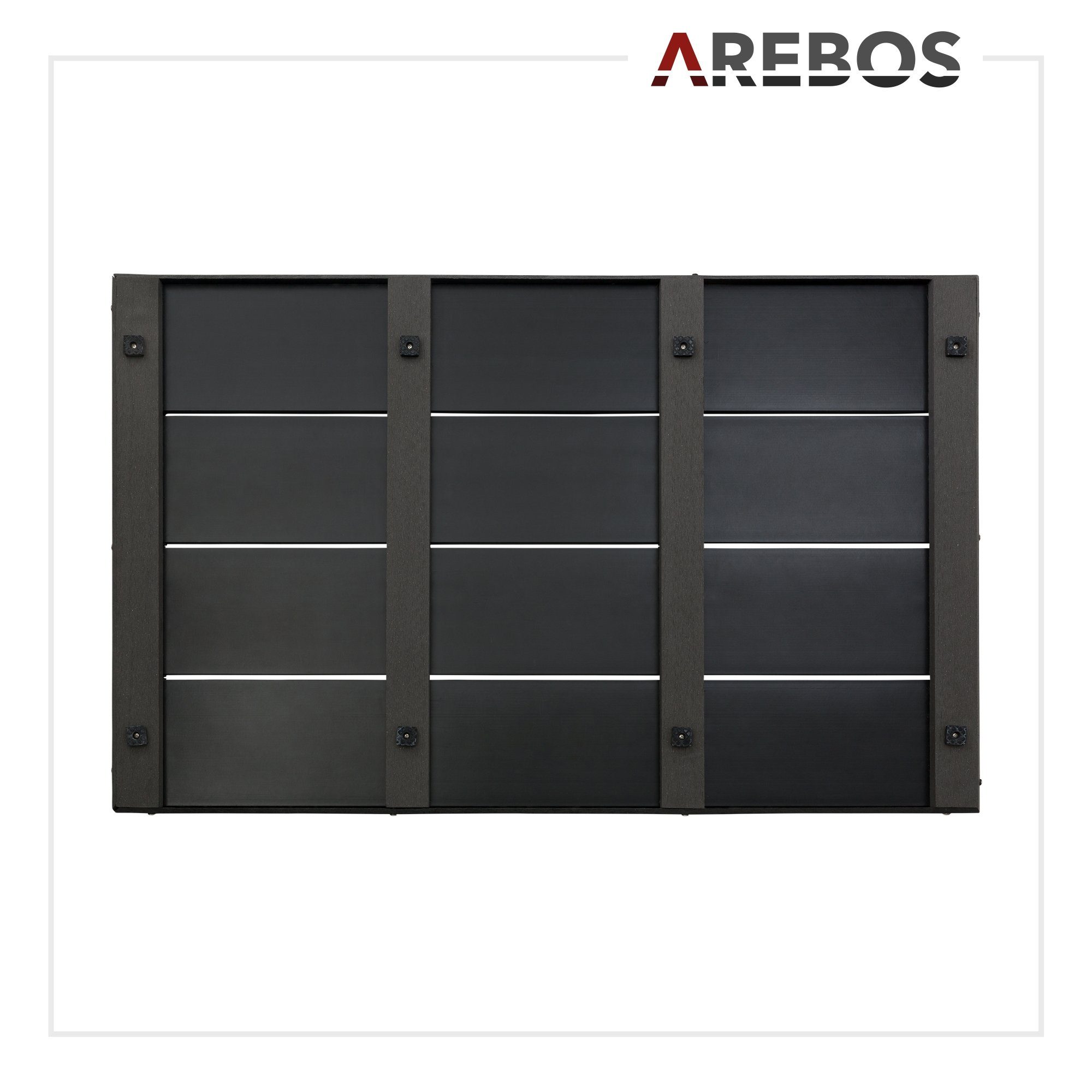 Arebos Gartendusche Bodenelement für Solardusche Pool, 101 x 63 x 5,5 cm