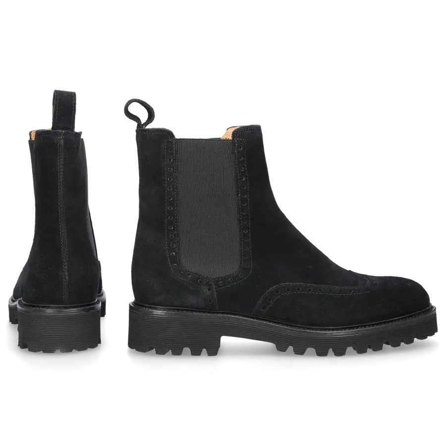 EN AVANT - Chelsea Boots D0600021-417 Veloursleder - schwarz
