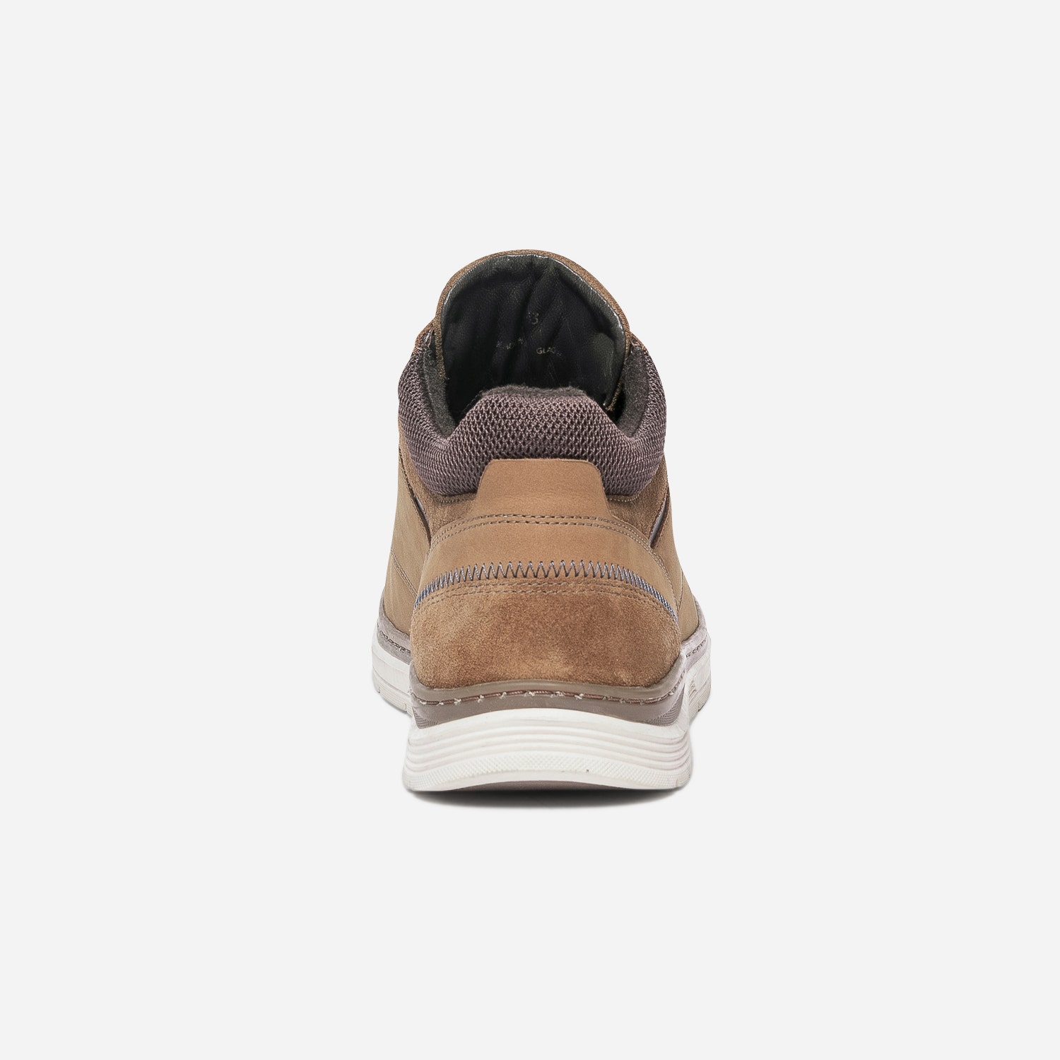 Boots à lacet camel en cuir nubuck