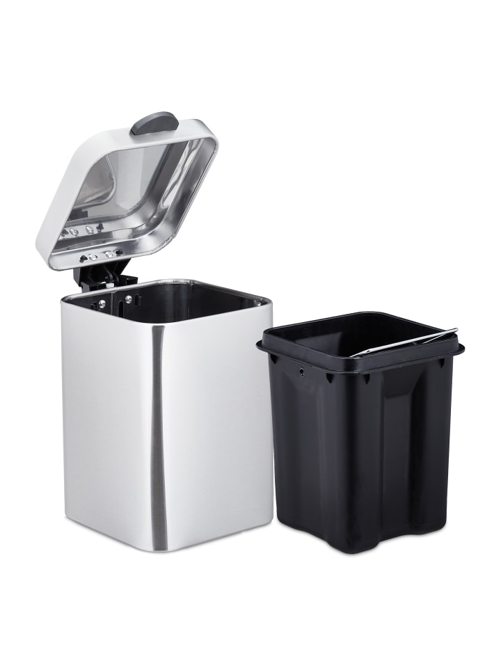 relaxdays Kosmetikeimer in Silber - 3 L günstig kaufen onesize