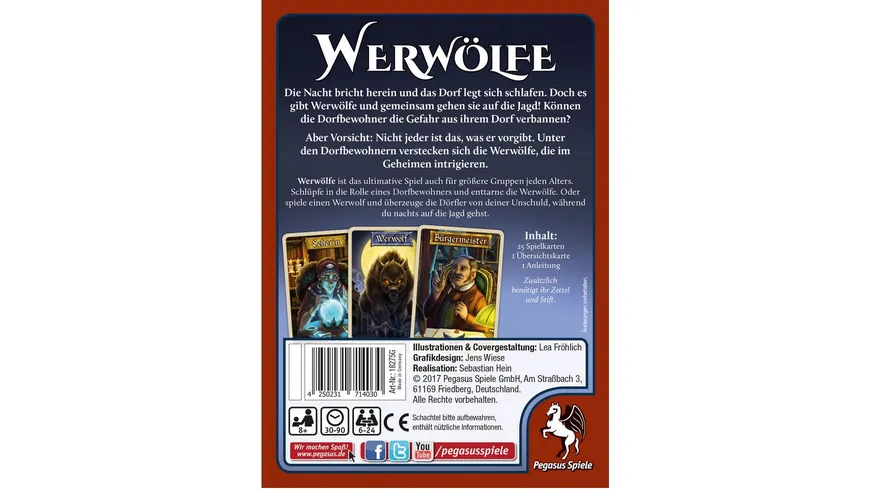 Pegasus - Funspiele - Werwölfe (Neuausgabe)