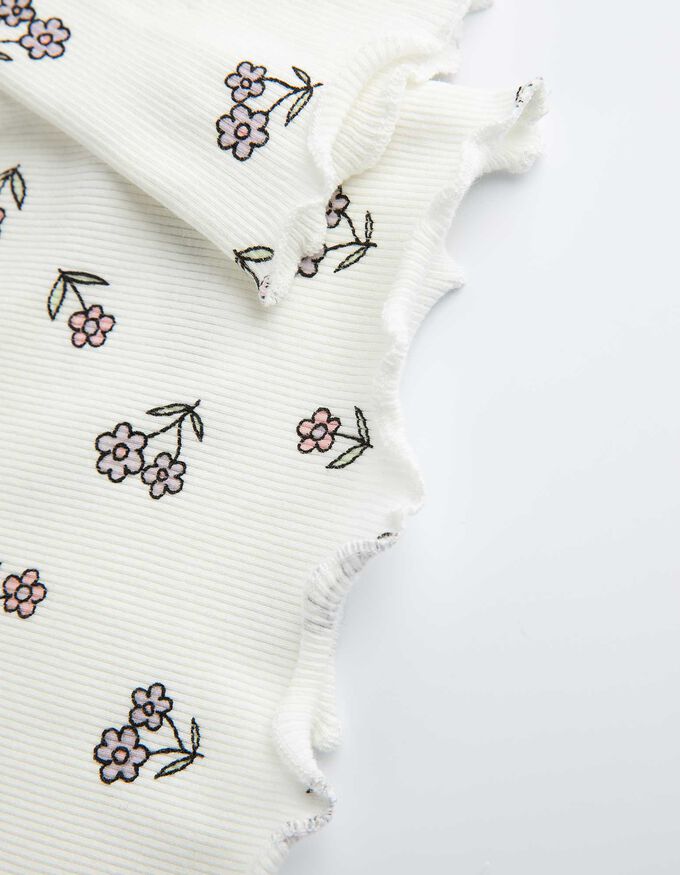 Langarmshirt - Muschelsaum