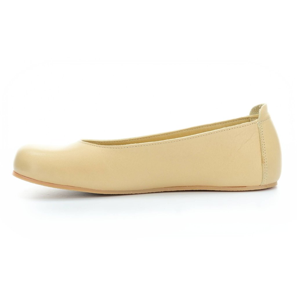 Angles Nomia Beige Barfuß-Ballerinas