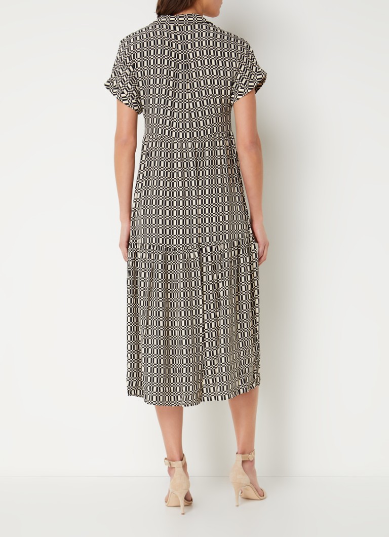 Rochie midi tricotată cu imprimeu grafic Whistles Link