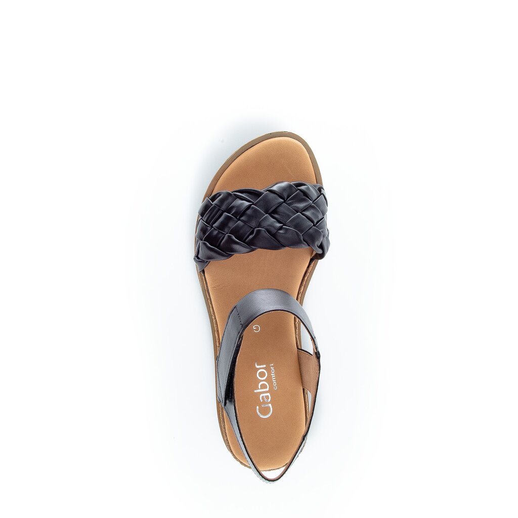 Gabor comfort Keilsandalette schwarz