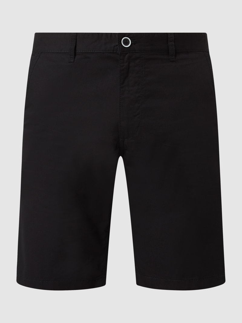 Chino-Shorts aus Baumwolle in schwarz