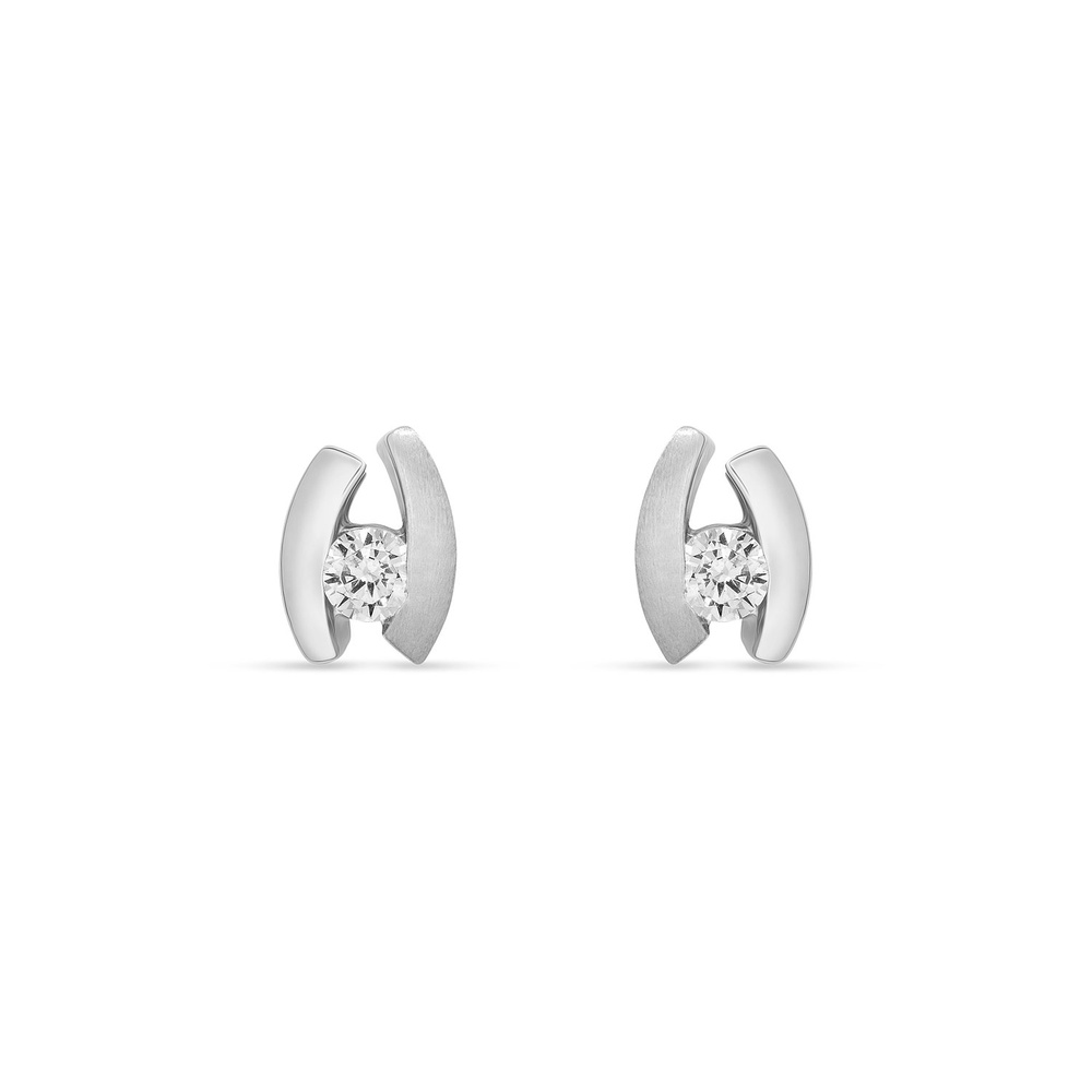 FAVS Boucles d'oreilles à fermoir à poussette 925 Argent Boucles d'oreilles