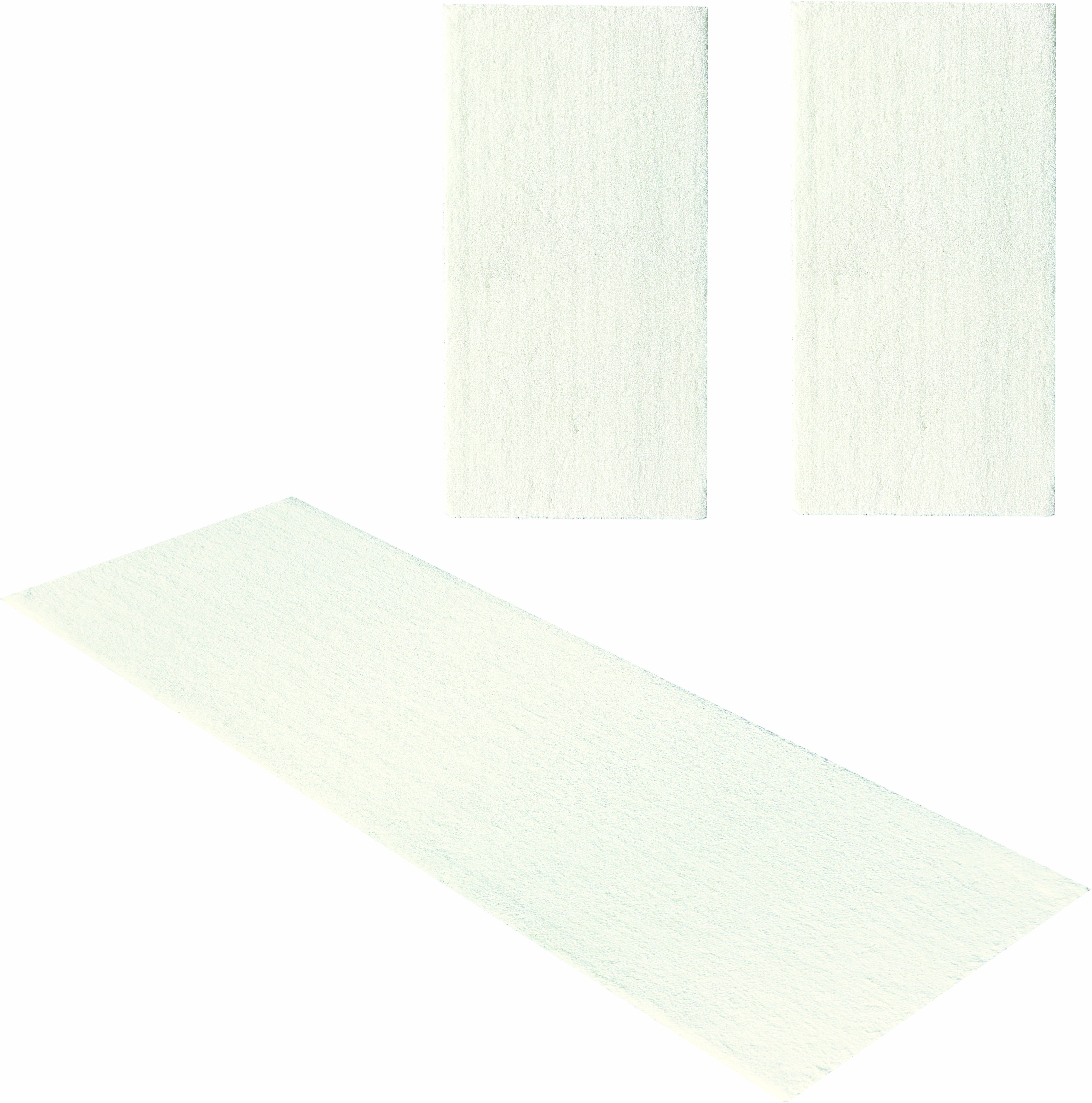 Bettumrandung Malik andas, Höhe 20 mm, (3-tlg), extra weiche Haptik, flach, Uni-Farben, pflegeleicht, elegant