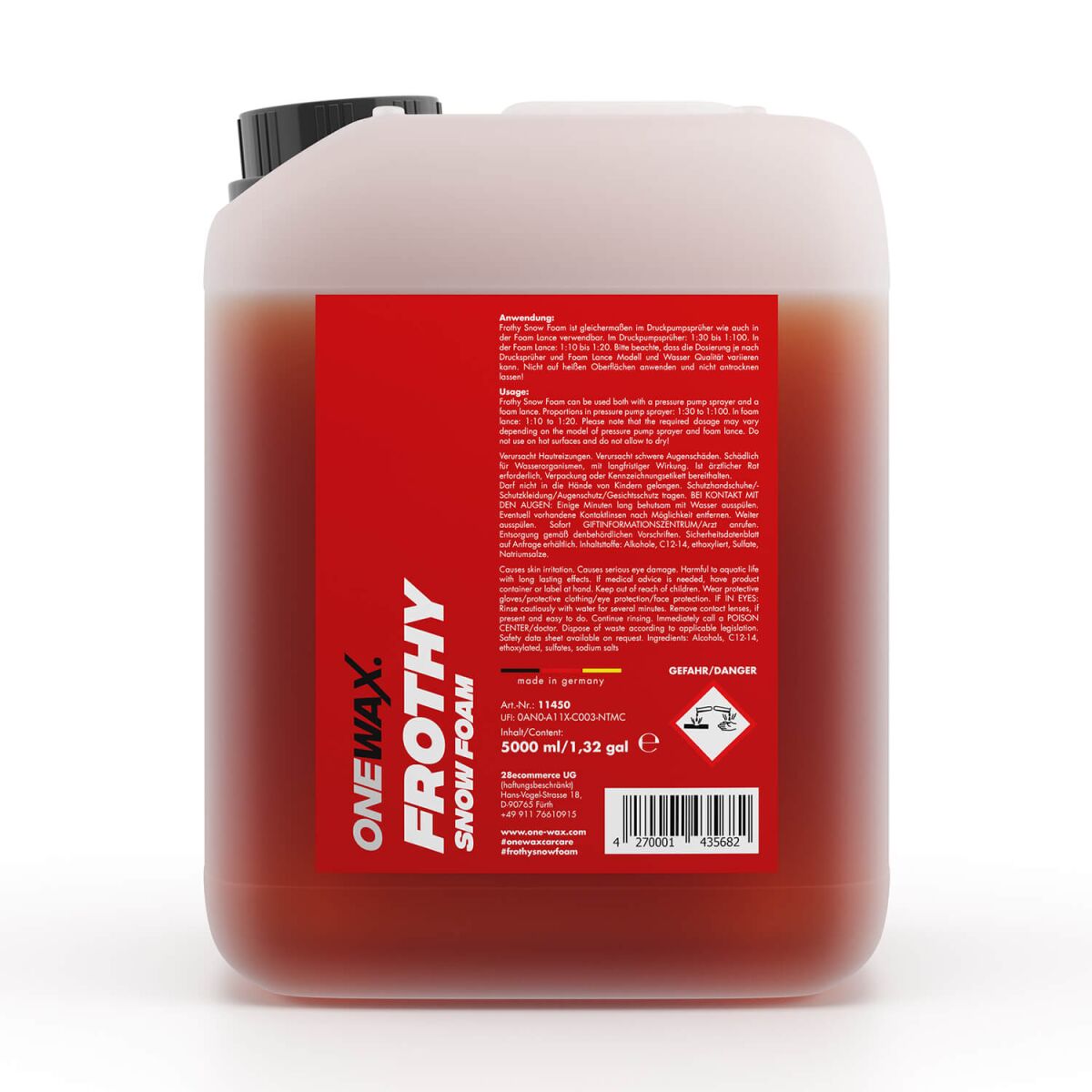 ONEWAX Frothy Snow Foam 5L