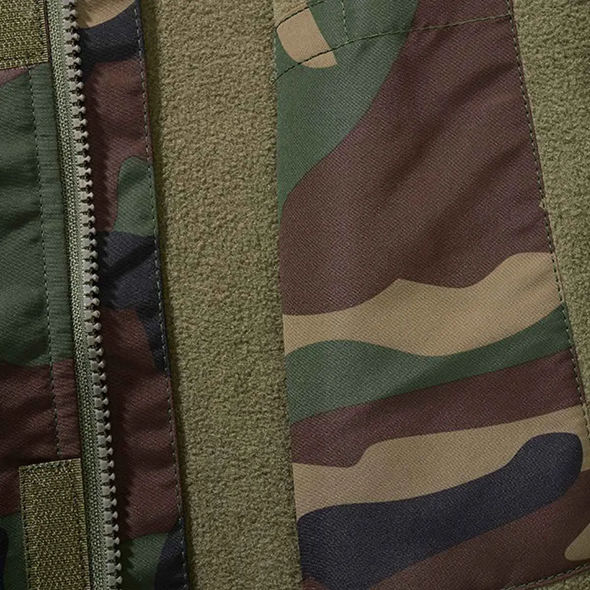 Kinder Windbreaker Frontzip woodland