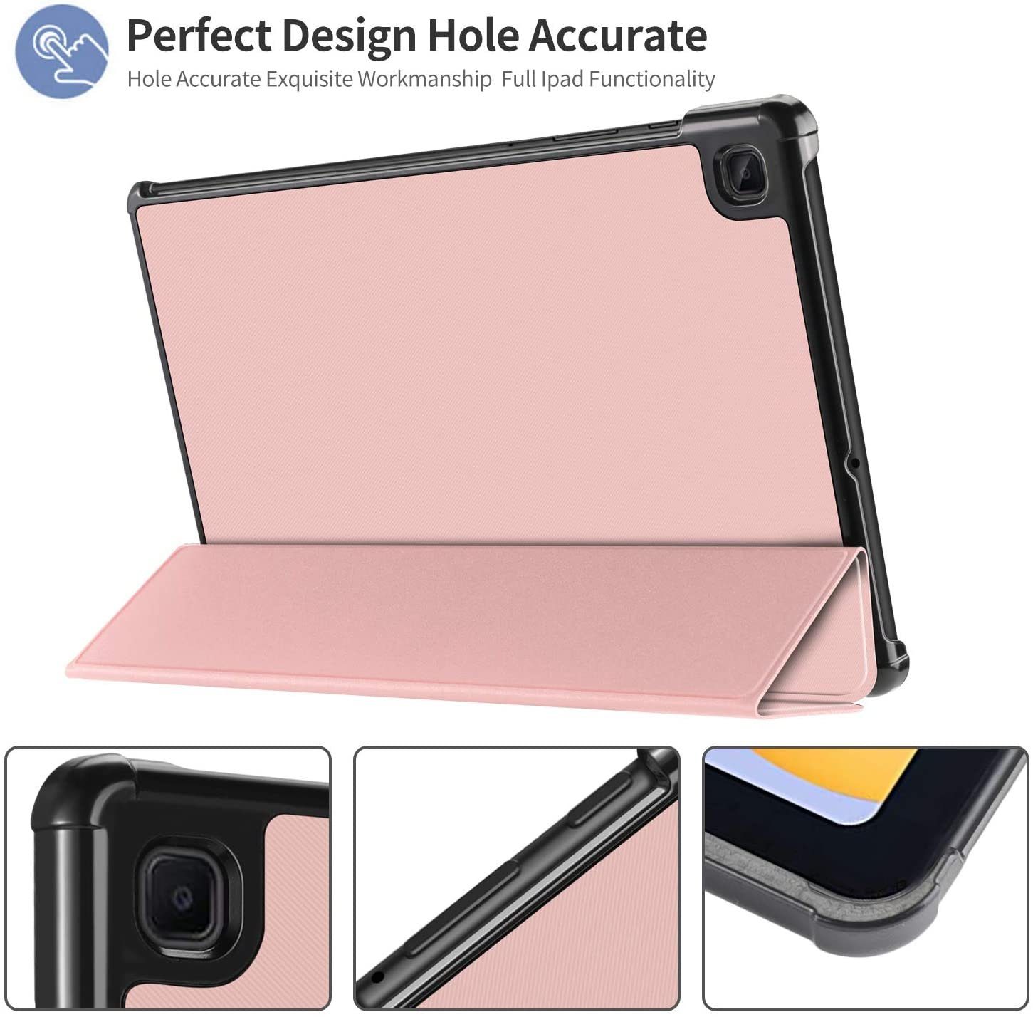 IVSO Tablet-Hülle Hülle für Samsung Galaxy Tab S6 lite 10,4 Zoll 2022/2020 SM-P610/P613/P615/P619 + Panzerglas, 10.4 inch, Ultra Schlank Slim Schutzhülle Hochwertiges PU mit Standfunktion Perfekt Geeignet