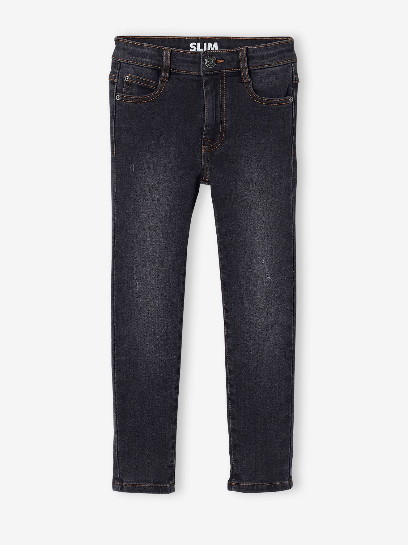 Jean slim Superflex garçon super extensible denim brut